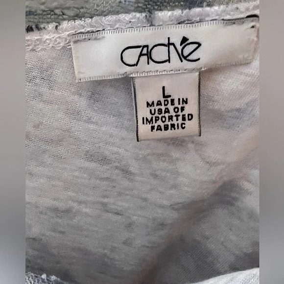 Cache Women's Silver and Gold strap top.
Chain design shirt  -Has lace on top Lg - Picture 8 of 8